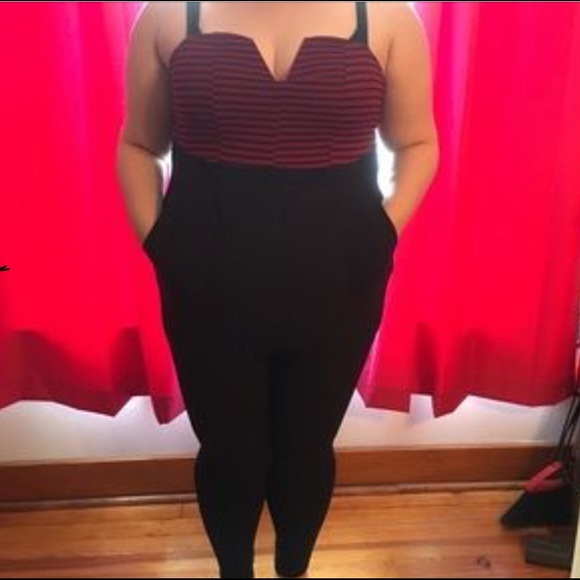 🌹Red and Black Jumpsuit🌹 - Picture 5 of 5